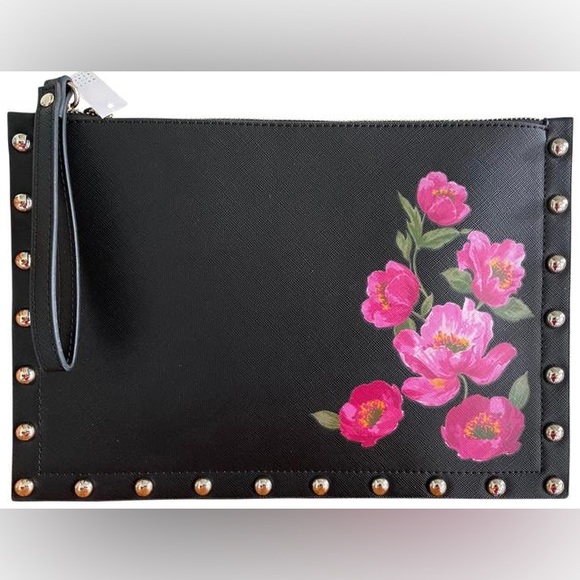NEW White House Black Market Floral Pouch